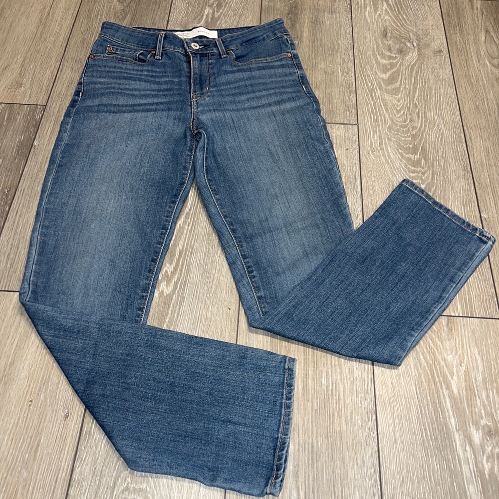 Signature By Levi Strauss & Co Jeans Womens 4M Stretch Blue Denim Mid Rise Slim